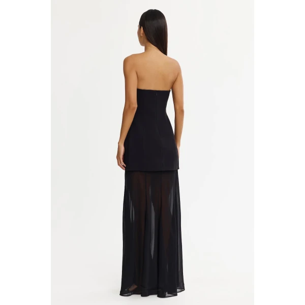 Acler Ashgill Maxi Dress in Black, view 3