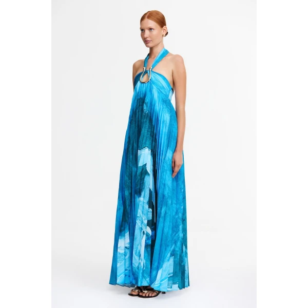 Acler Askham Maxi Dress in Slate Symphony, view 3