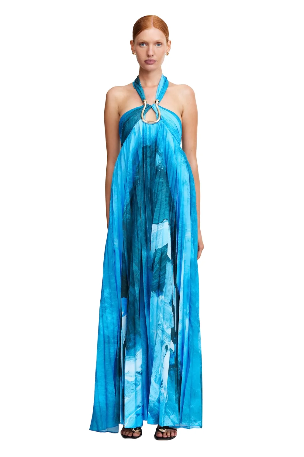 Acler Askham Maxi Dress in Slate Symphony, Multicolour Dresses