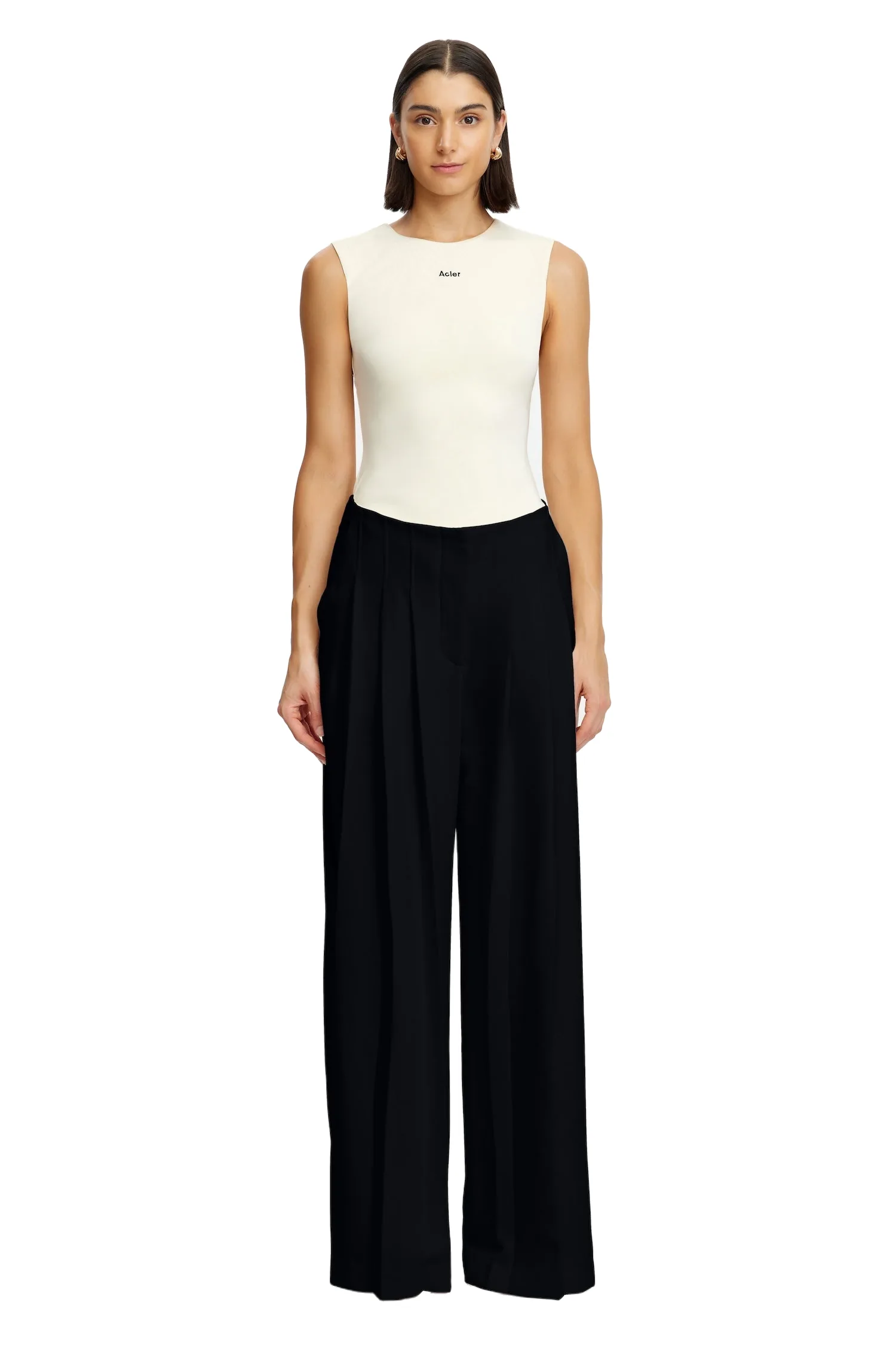 Acler Asselby Pant in Black, Black Pants