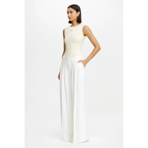 Acler Asselby Pant in Ivory, view 2