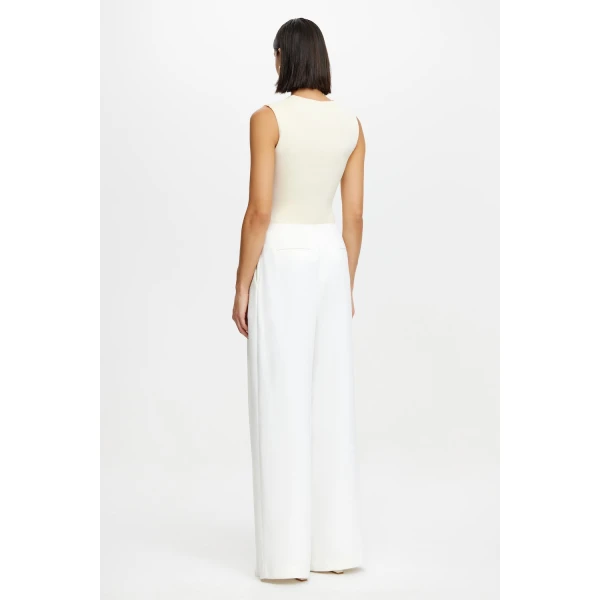 Acler Asselby Pant in Ivory, view 3