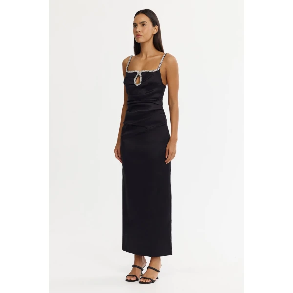 Acler Astonhall Maxi Dress in Black, view 2