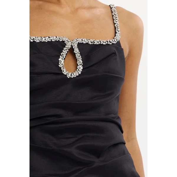 Acler Astonhall Maxi Dress in Black, view 4