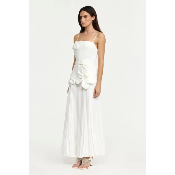 Acler Avision Maxi Dress in Ivory, view 2