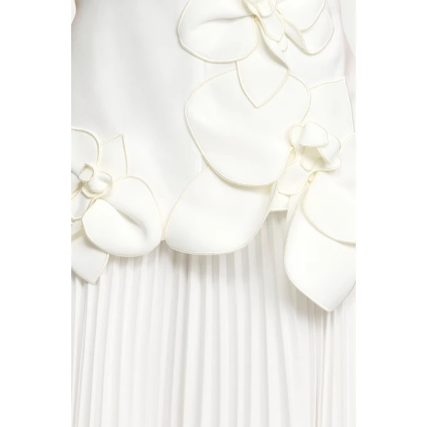 Acler Avision Maxi Dress in Ivory, view 4