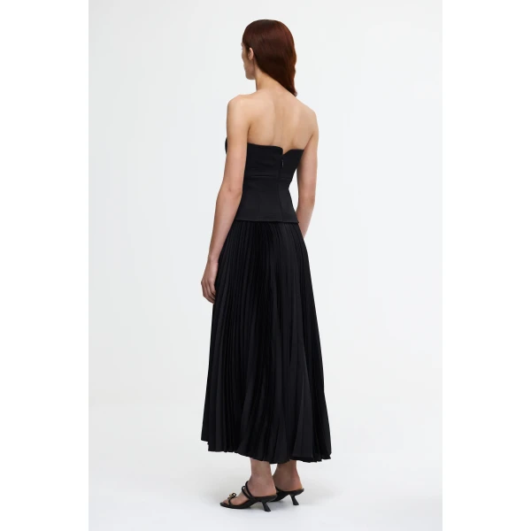 Acler Avonlea Midi Dress in Black, view 3