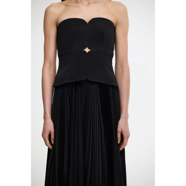 Acler Avonlea Midi Dress in Black, view 4