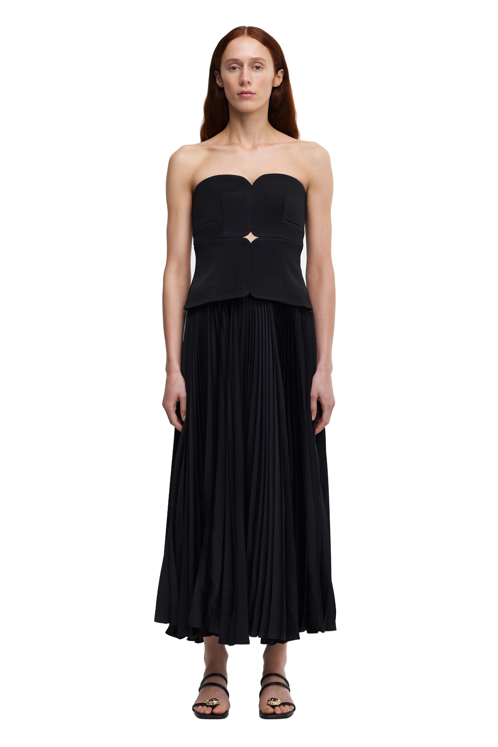Acler Avonlea Midi Dress in Black, Black Dresses