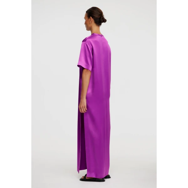 Acler Baile Dress in Deep Mulberry, view 3