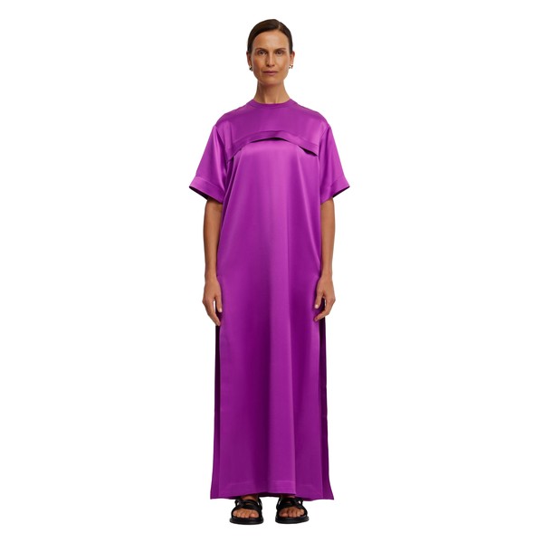 Acler Baile Dress in Deep Mulberry