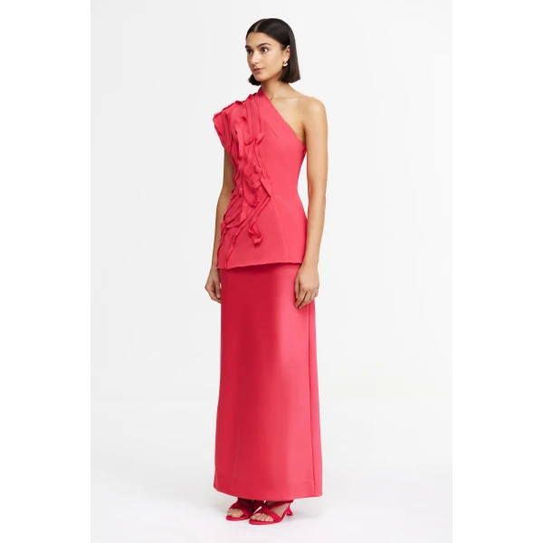 Acler Balderstone Skirt in Pomegranate, view 2