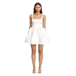 Acler Balmer Mini Dress in Ivory
