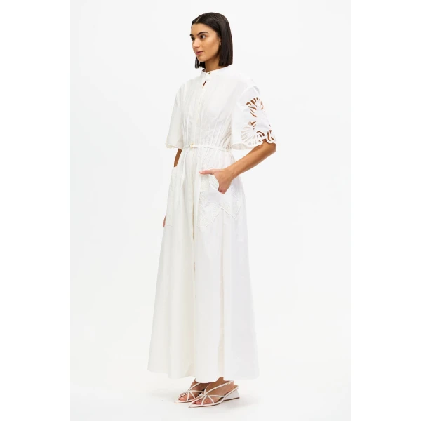 Acler Balwest Maxi Dress in Ivory, view 2