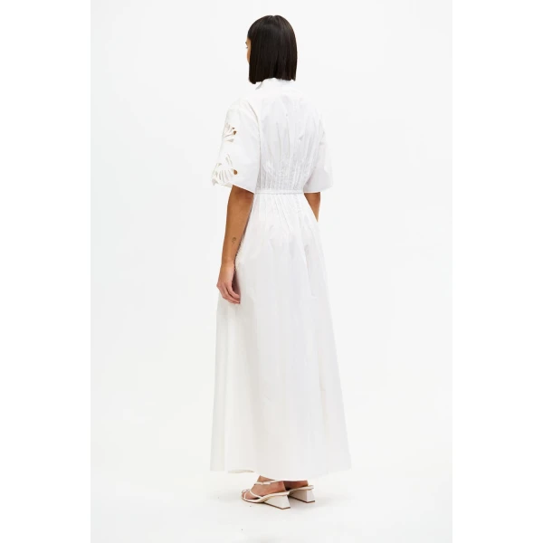 Acler Balwest Maxi Dress in Ivory, view 3