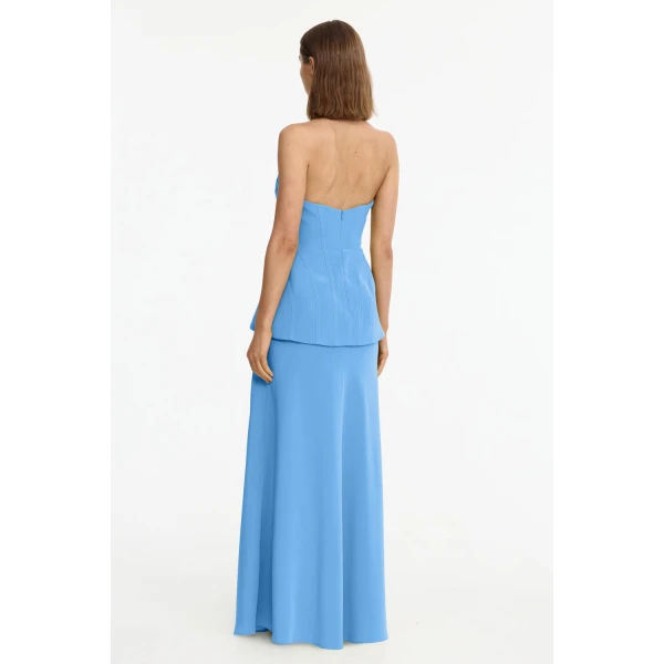 Acler Bankfield Maxi Dress in Alt Blue, view 3
