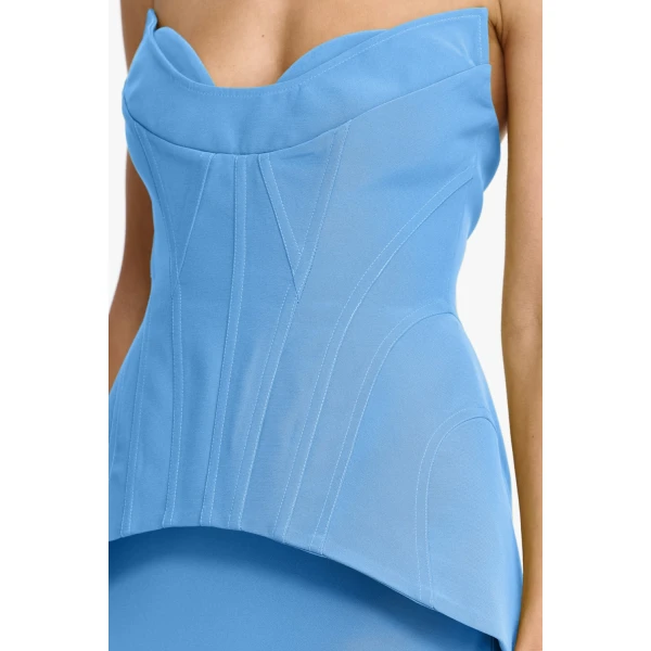 Acler Bankfield Maxi Dress in Alt Blue, view 4
