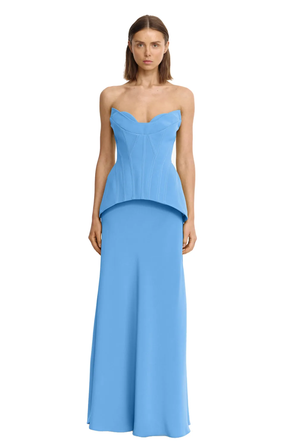 Acler Bankfield Maxi Dress in Alt Blue, Blue Dresses