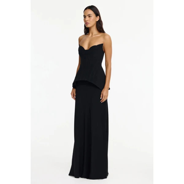 Acler Bankfield Maxi Dress in Black, view 2