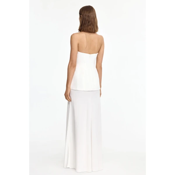 Acler Bankson Maxi Dress in Ivory, view 3