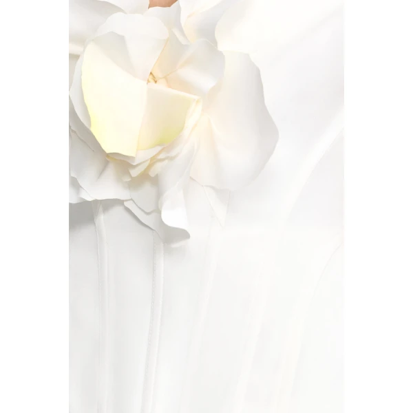 Acler Bankson Maxi Dress in Ivory, view 4