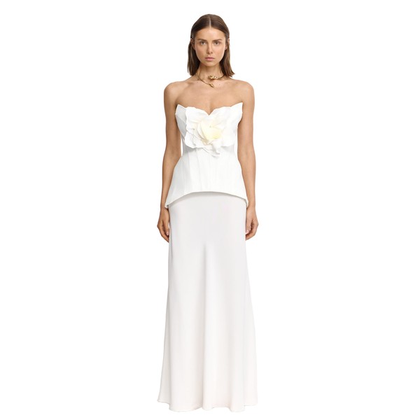 Acler Bankson Maxi Dress in Ivory