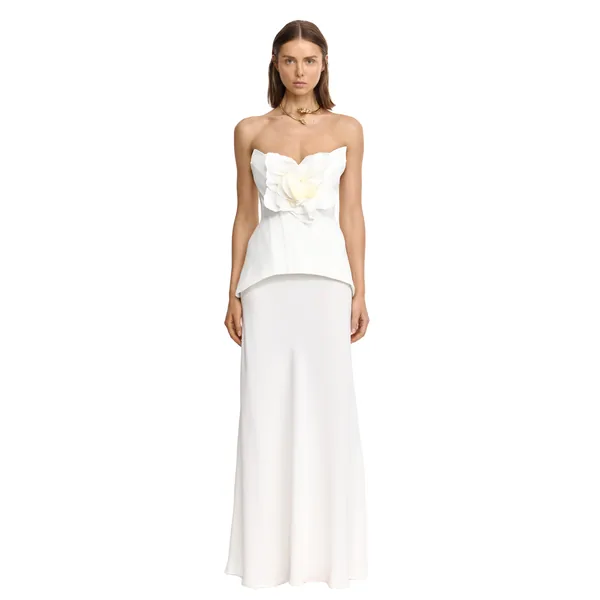 Acler Bankson Maxi Dress in Ivory