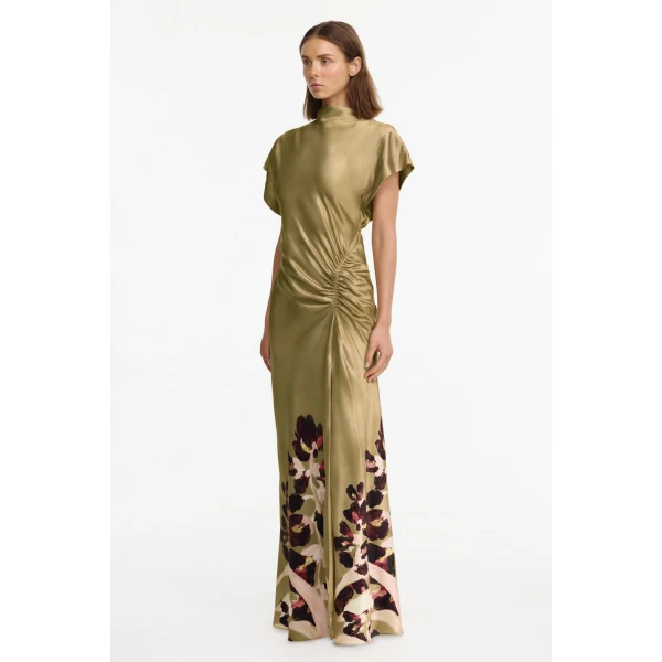 Acler Beckford Maxi Dress in Dusk Bulbs, view 2