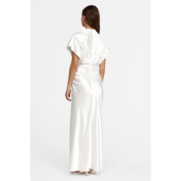 Acler Beckford Maxi Dress in Ivory, view 3