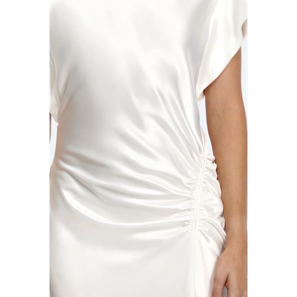 Acler Beckford Maxi Dress in Ivory, view 4