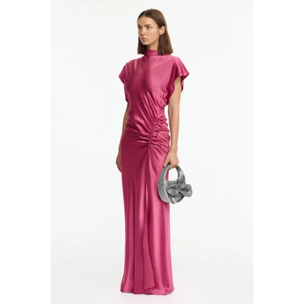 Acler Beckford Maxi Dress in Orchid Pink, view 2