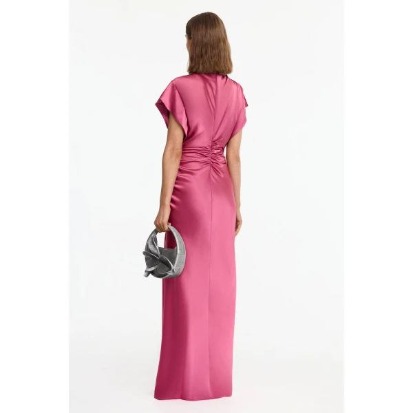 Acler Beckford Maxi Dress in Orchid Pink, view 3