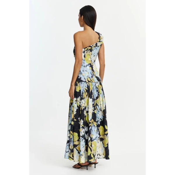 Acler Benetti Maxi Dress in Hamptons Hydrangea, view 3