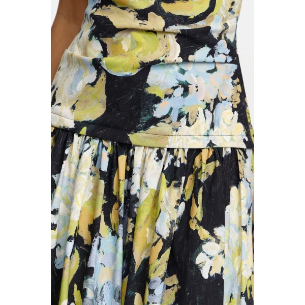 Acler Benetti Maxi Dress in Hamptons Hydrangea, view 4