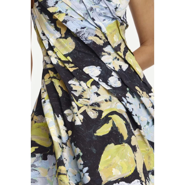 Acler Benier Mini Dress in Hamptons Hydrangea, view 4