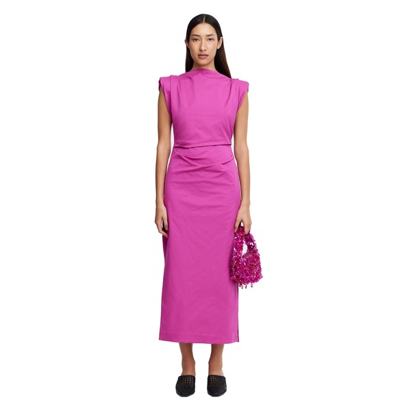 Acler Bepton Midi Dress in Electric Plum