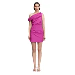 Acler Bepton Mini Dress in Electric Plum