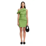 Acler Bepton Mini Dress in Leaf Green