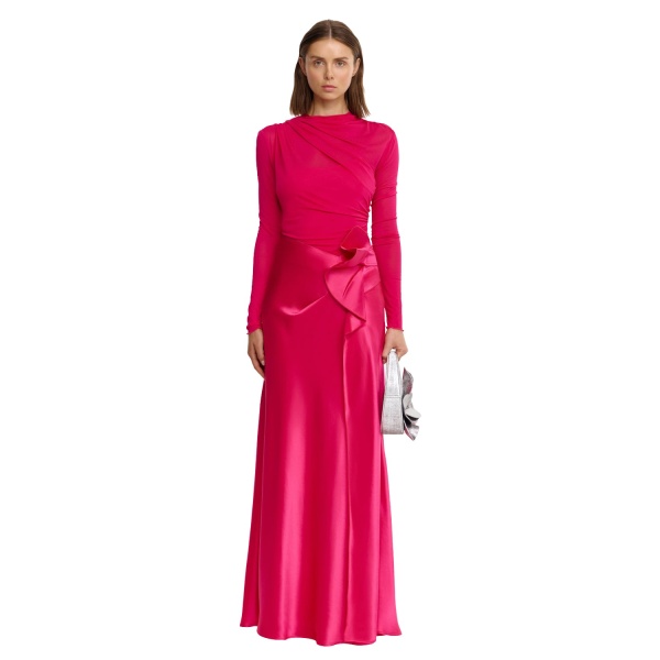 Acler Bettyhill Maxi Dress in Magenta