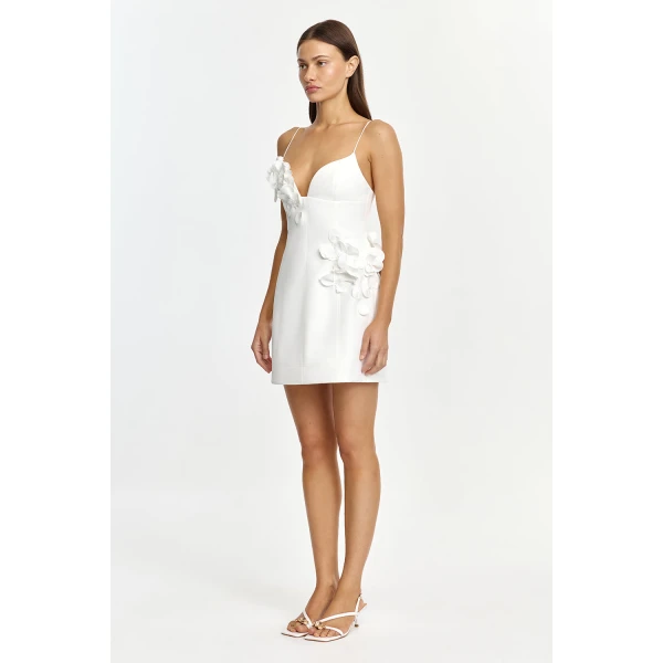 Acler Billy Mini Dress in Ivory, view 2