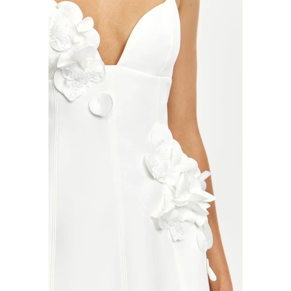 Acler Billy Mini Dress in Ivory, view 4