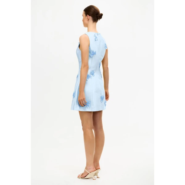 Acler Blairhall Mini Dress in Powder Blue, view 3