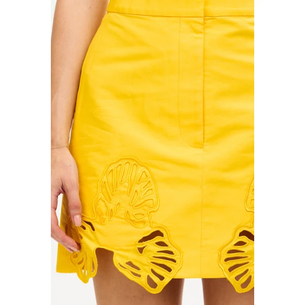 Acler Blairhall Mini Skirt in Daffodil, view 4