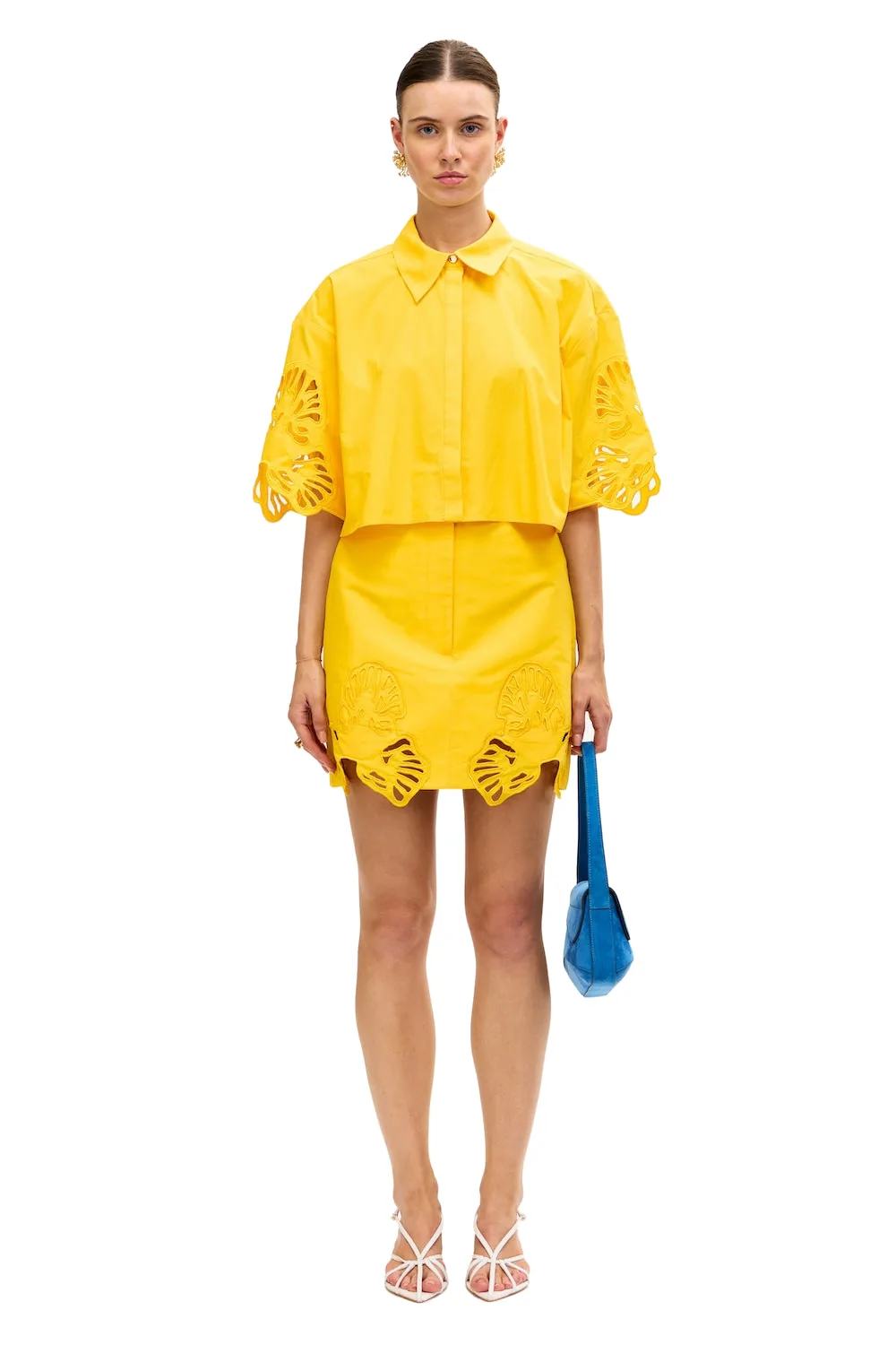 Acler Blairhall Mini Skirt in Daffodil, Yellow Skirts
