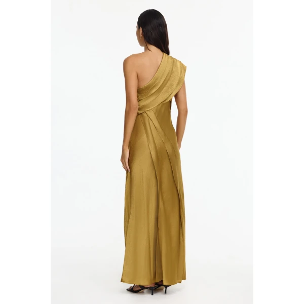 Acler Blenfleet Maxi Dress in Brass, view 3