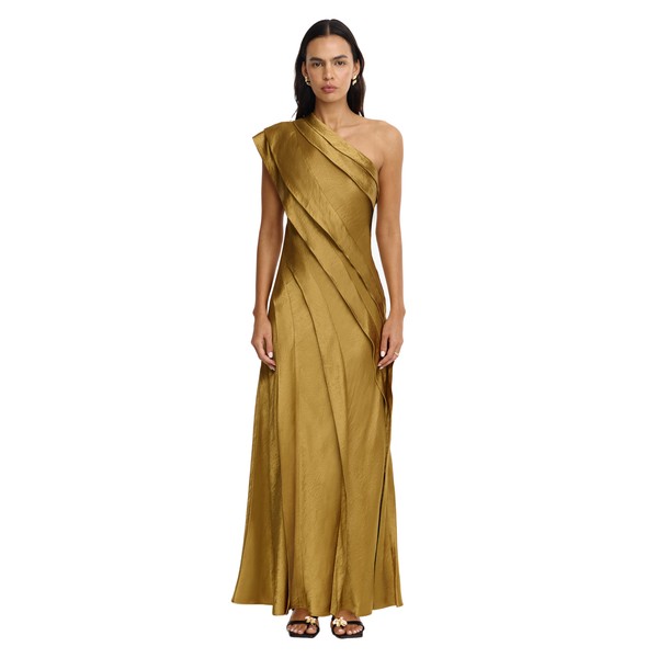 Acler Blenfleet Maxi Dress in Brass