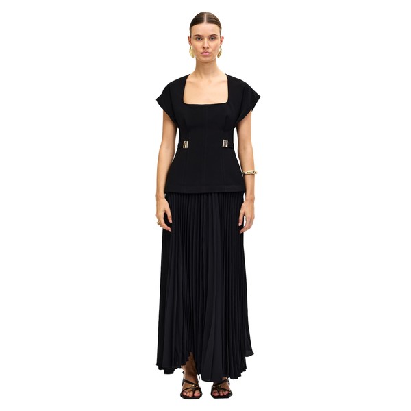 Acler Bollow Maxi Dress in Black