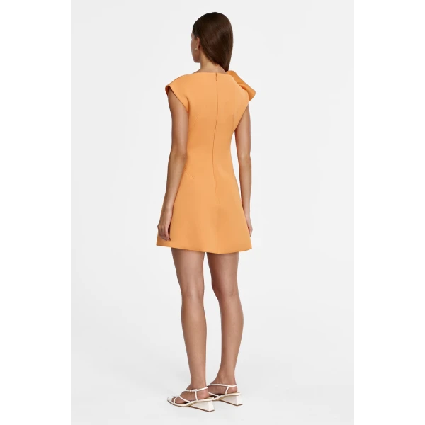 Acler Borras Mini Dress in Fanta, view 3