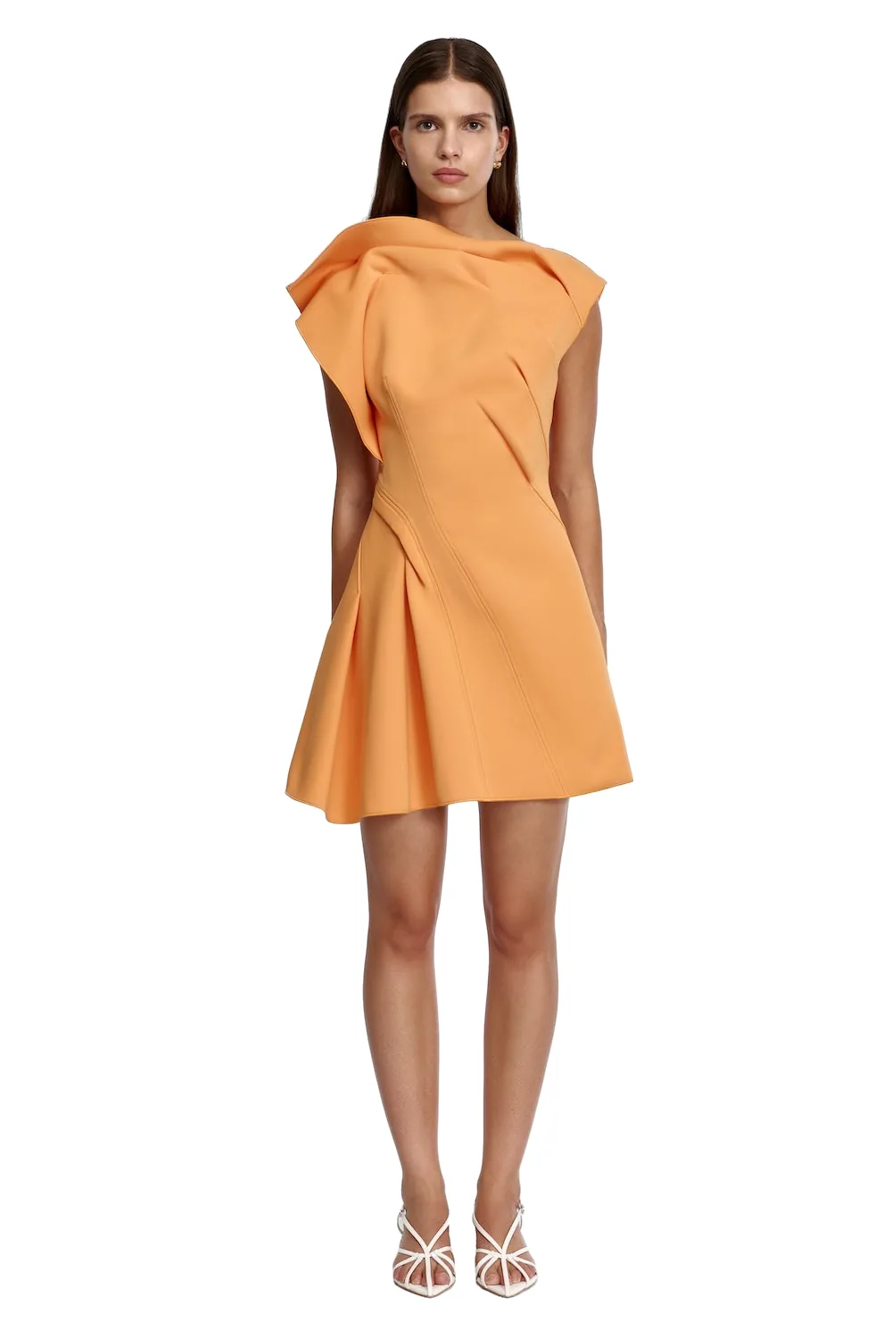 Acler Borras Mini Dress in Fanta, Orange Dresses