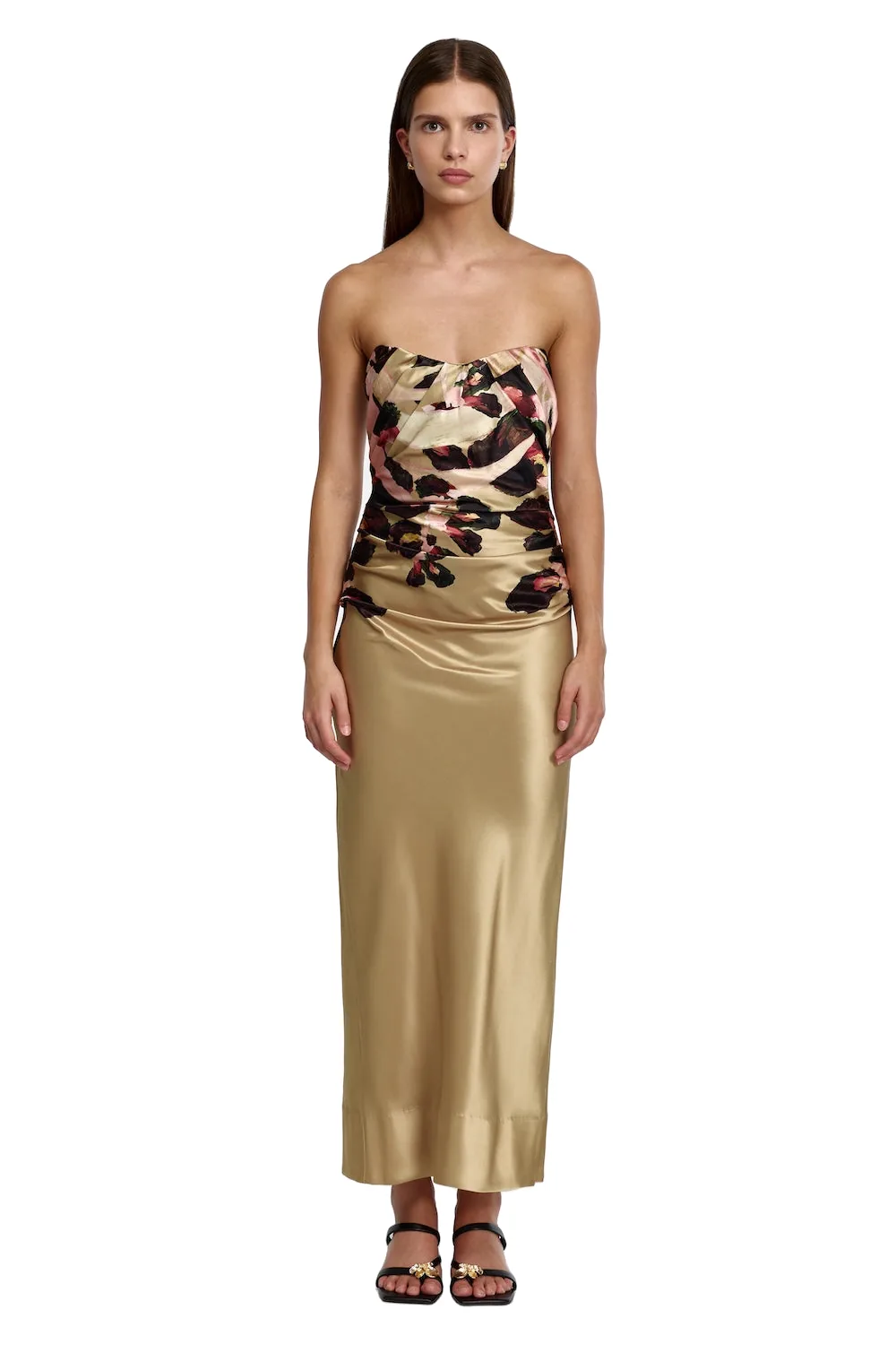 Acler Bowers Maxi Dress in Dusk Bulbs, Multicolour Dresses